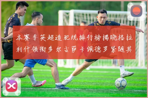 本赛季英超造犯规排行榜揭晓格拉利什领衔多尔古萨卡佩德罗紧随其后